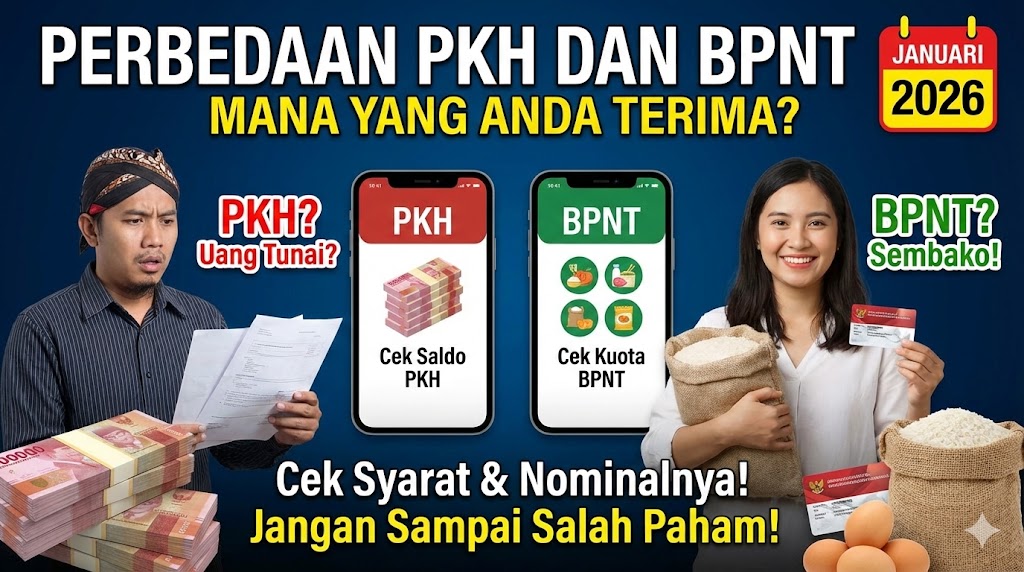 Perbedaan PKH dan BPNT: Mana yang Anda Terima? Panduan Lengkap 2026