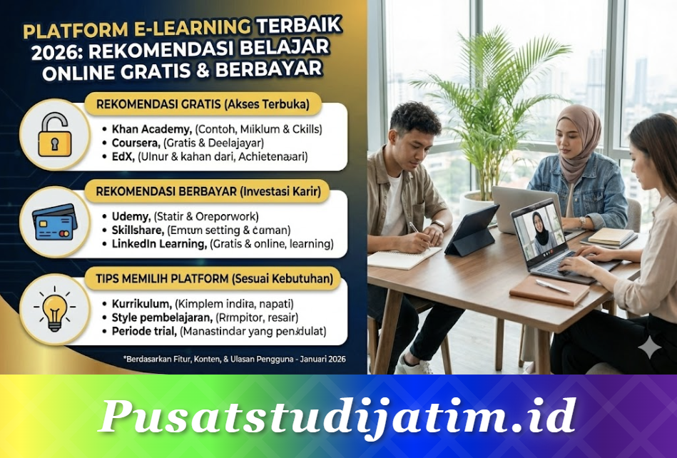 Platform E-Learning Terbaik 2026: Rekomendasi Belajar Online Gratis dan Berbayar