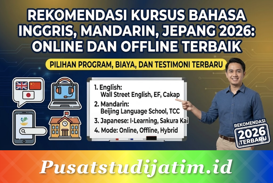 Rekomendasi Kursus Bahasa Inggris, Mandarin, Jepang 2026: Online dan Offline Terbaik