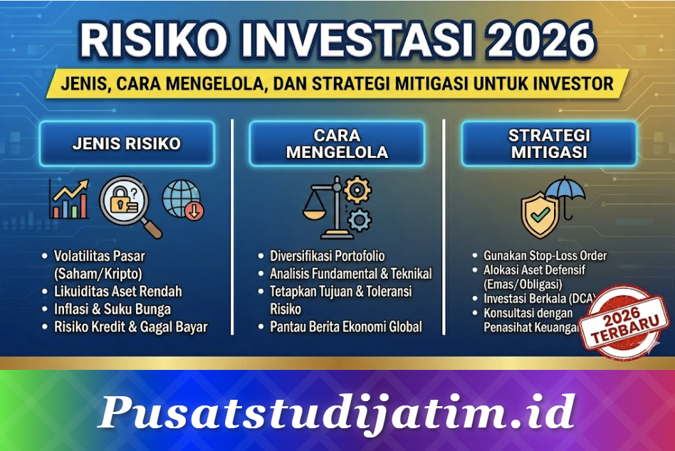 Risiko Investasi 2026: Jenis, Cara Mengelola, dan Strategi Mitigasi untuk Investor