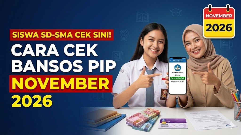 Siswa SD-SMA Cek Sini! Cara Cek Bansos PIP November 2026