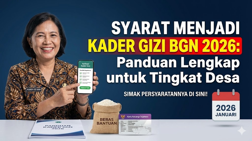 Syarat Menjadi Kader Gizi BGN 2026: Panduan Lengkap untuk Tingkat Desa