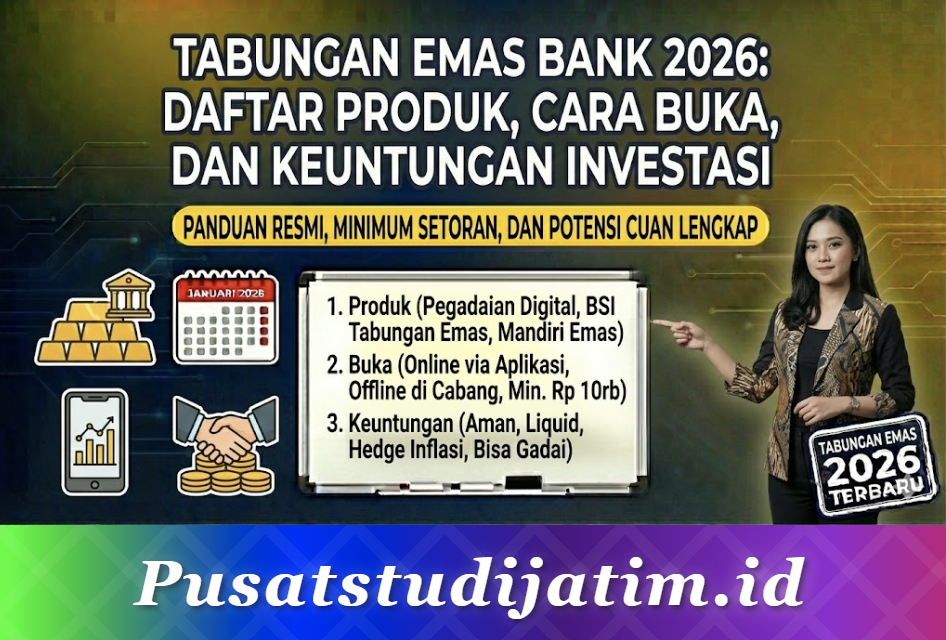 Tabungan Emas Bank 2026: Daftar Produk, Cara Buka, dan Keuntungan Investasi
