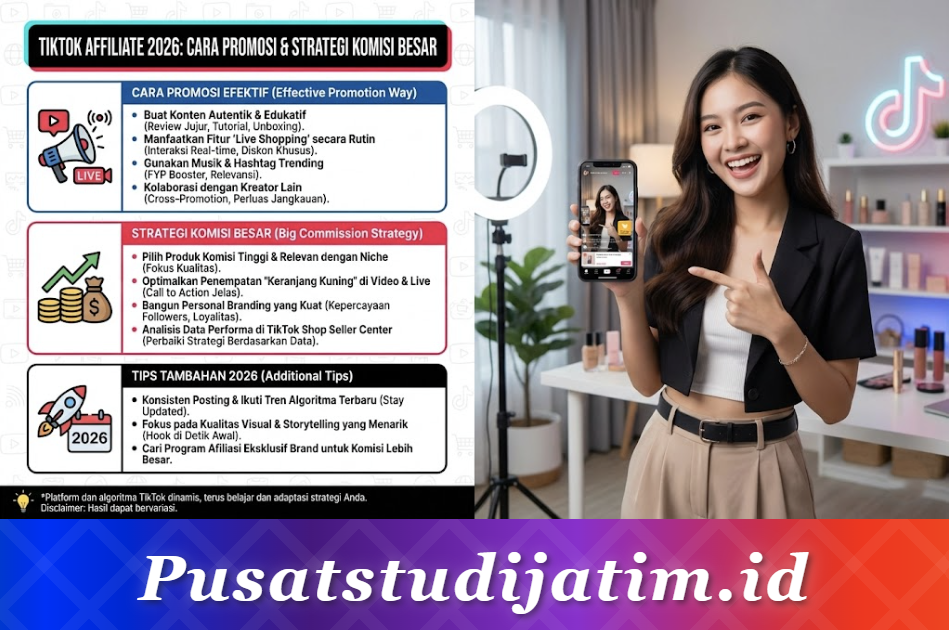TikTok Affiliate 2026: Cara Promosi Produk dan Strategi Dapat Komisi Besar
