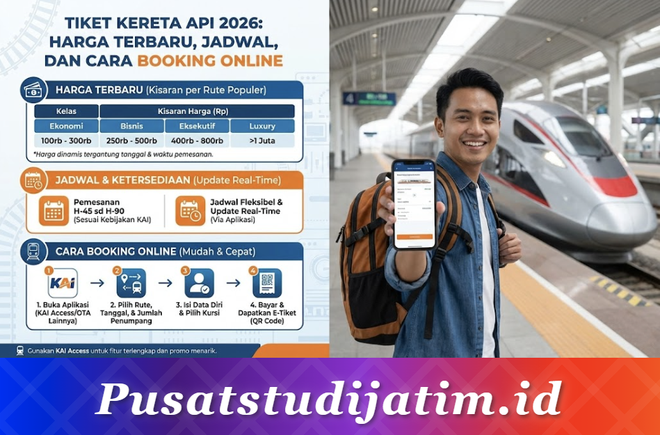 Tiket Kereta Api 2026: Harga Terbaru, Jadwal, dan Cara Booking Online
