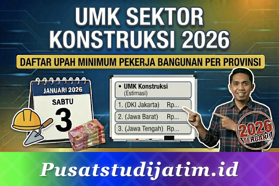 UMK Sektor Konstruksi 2026: Daftar Upah Minimum Pekerja Bangunan per Provinsi