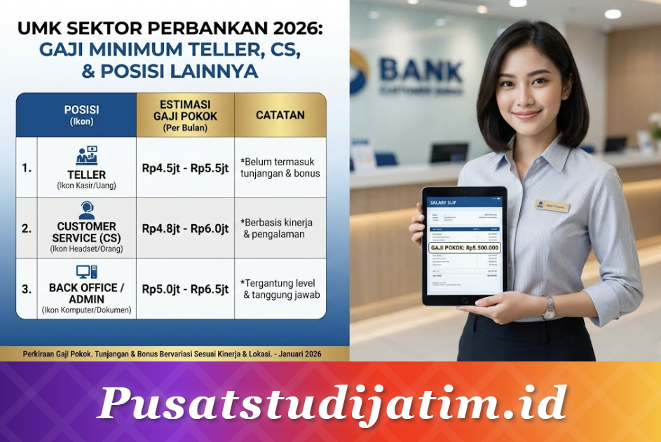 UMK Sektor Perbankan 2026: Gaji Minimum Teller, CS, dan Posisi Lainnya