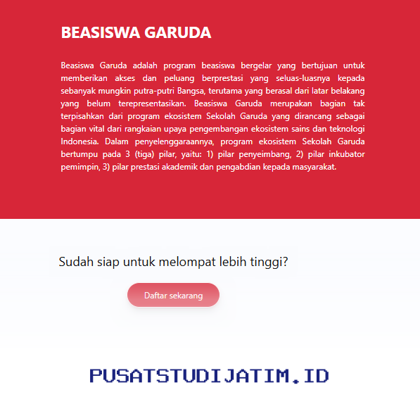 Beasiswa Garuda 2026 Resmi Dibuka, Simak Informasi Lengkapnya di Sini!